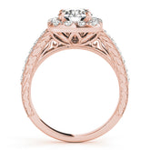 Engagement Rings Halo Round - TN50875-E